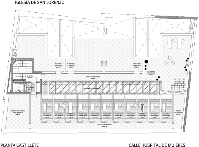 Planta Castillete Hospital de Mujeres 42. Viviendas en régimen de cooperativa. Información y Venta: 626 842 176